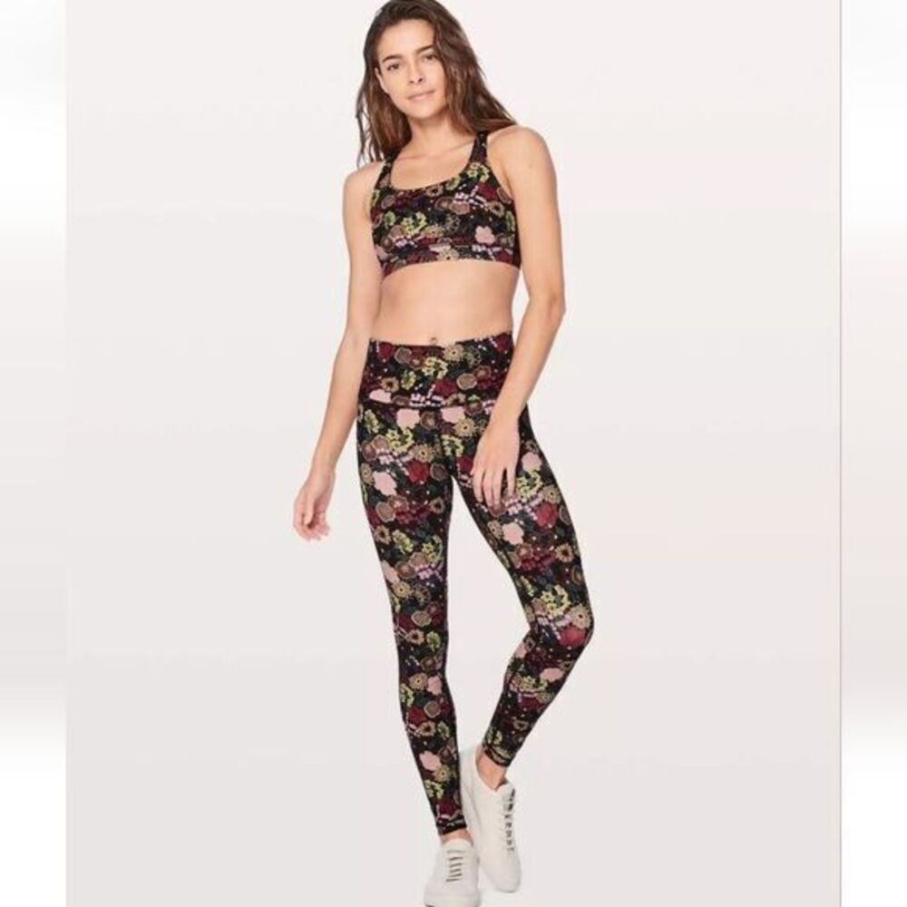 Lululemon Wunder Under High-Rise Tight 28 Floral Lace Multi Luxtreme Leggings 4